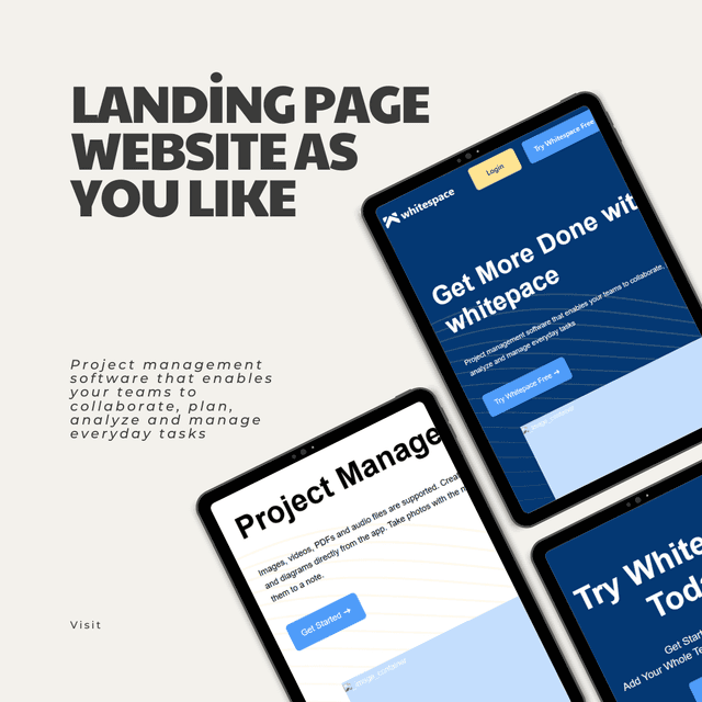 landing page